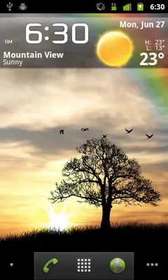 Sun Rise Live Wallpaper - Free android App screenshot 0